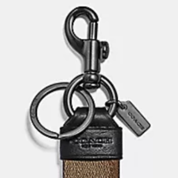 Large Loop Key Fob In Signature Canvas New - Picture 3 of 3
